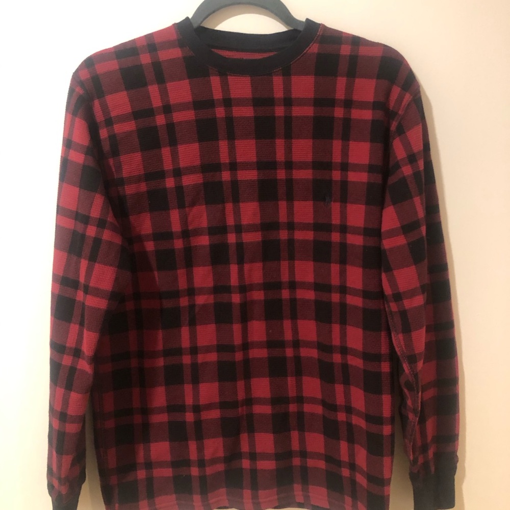 Polo Ralph Lauren waffle-knit sleep shirt
